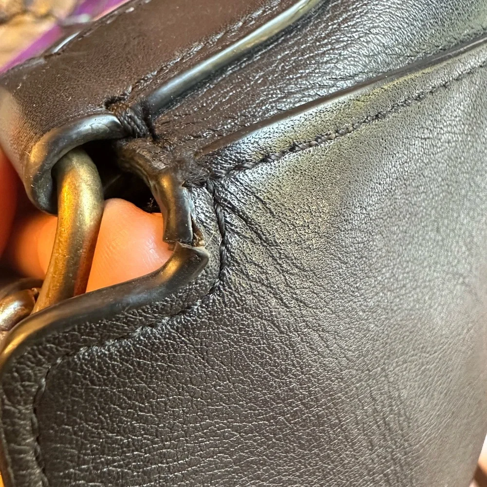 Black Coach Leather Crossover Bag - Picture 11 of 12